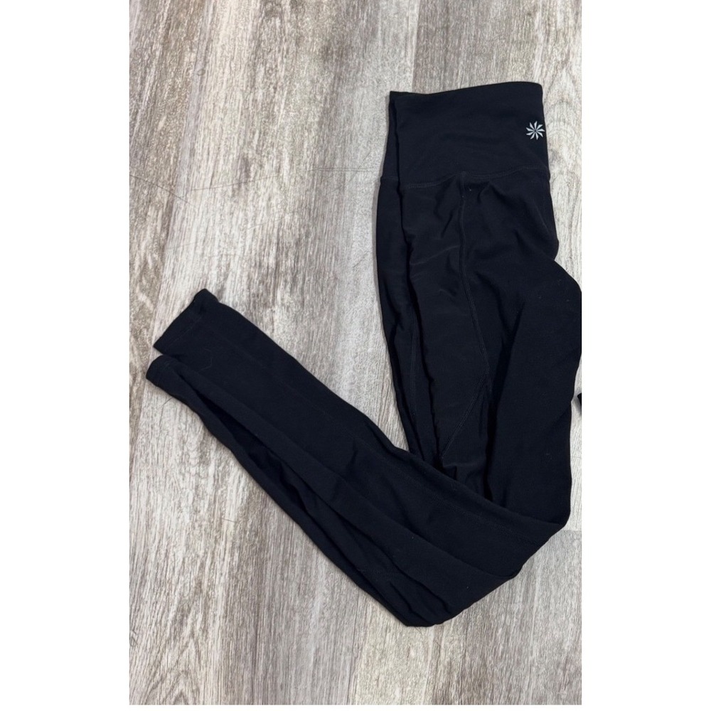 Athleta Chaturanga Womens Black High Waisted Pockets Activewear‎ Leggings XS